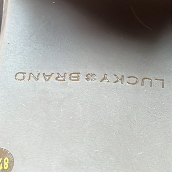 Lucky Brand Women’s Rita Strappy Buckle Wedge Sandals chocolate brown Size 8.5 - Picture 10 of 11